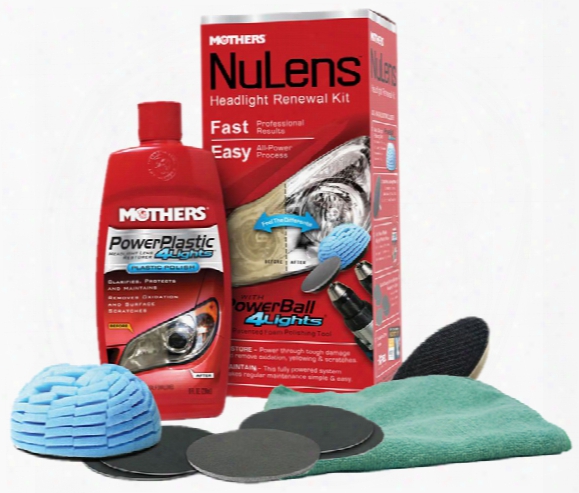 Mothers Nulens Headlight Renewal Kit &amp; Microfiber Cloth Kit
