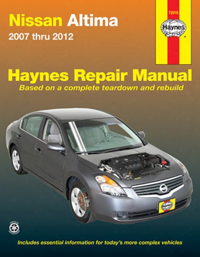 Nissan Altima Haynes Repair Manual 2007-2012