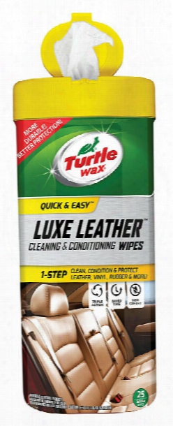Turtle Wax Quick And Easy Luxe Leather Wipes