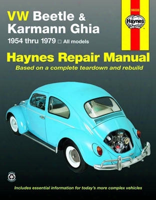 Vw Beetle &amp; Karmann Ghia Haynes Repair Manual 1954-1979