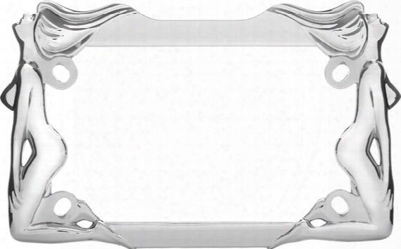 Chrome Twins Motoorcycle License Plate Frame