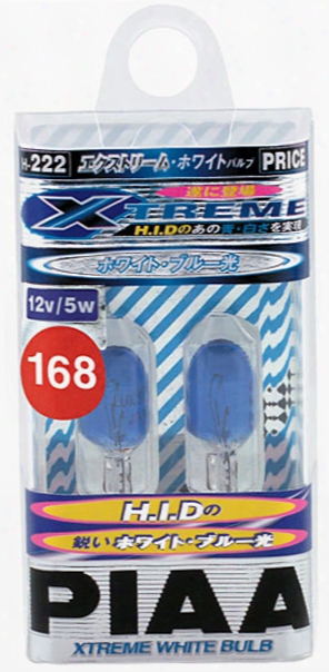 Piaa 168 Wedge Xtreme Super White Bulbs Twin Pack