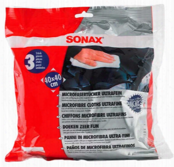 Sonax Ultrafine Microfiber Towels 3 Pack