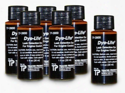 Tracerline Coolant Dye For Fluid Leaks 6-1 Oz Bottles