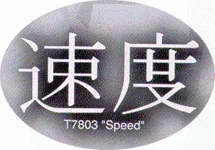 Trimbrite Asian Expressions Speed Decal