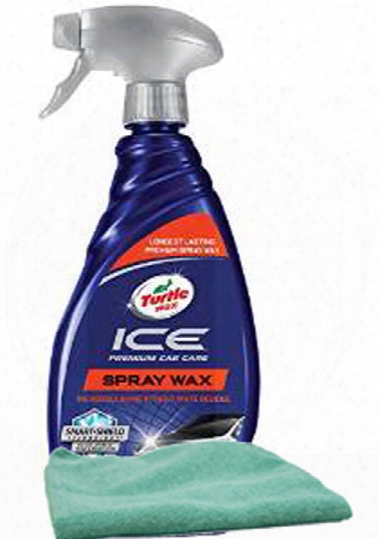 Turtle Wax Ice Synthetic Spray Wax 20 Oz. &amp; Microfiber Cloth Kit