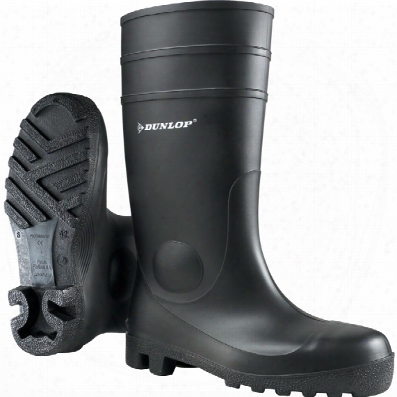 Dunlop 142pp Protomaster Wellington Boot Black Size-7 (41)