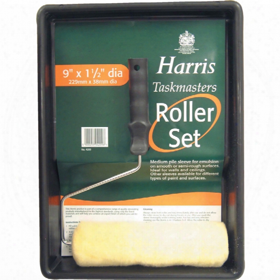 Harris 9" Roller Set C/w Medium Pile Roller