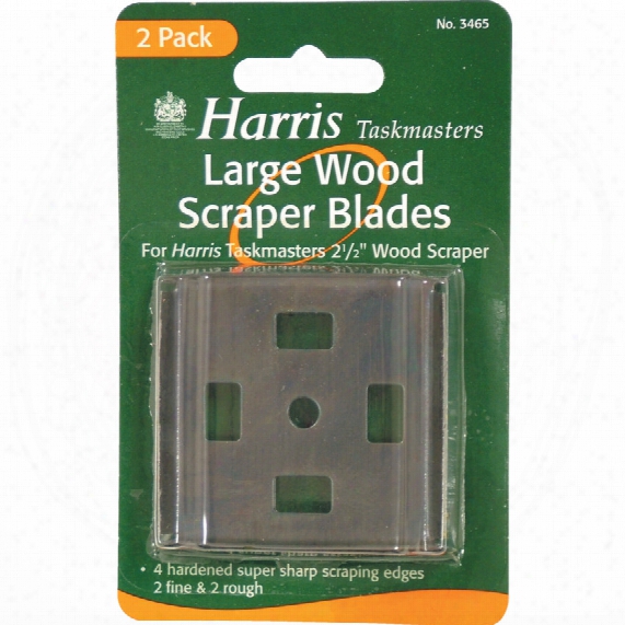 Harris Large Wood Scraper Blades 2.1/2" (pk-2)