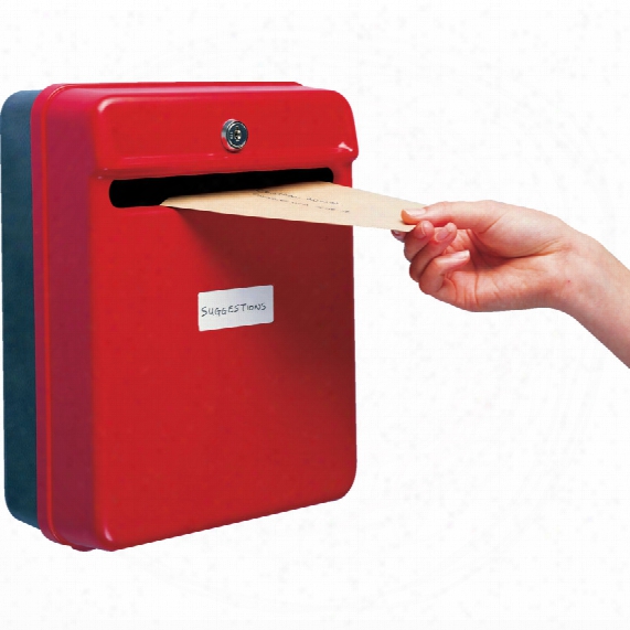 Helix Post Suggestion Box Red