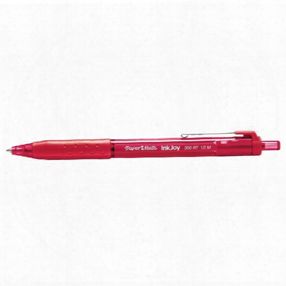 Paper Mate Papermate Inkjoy 300 Retractable Med Red (pk-12)