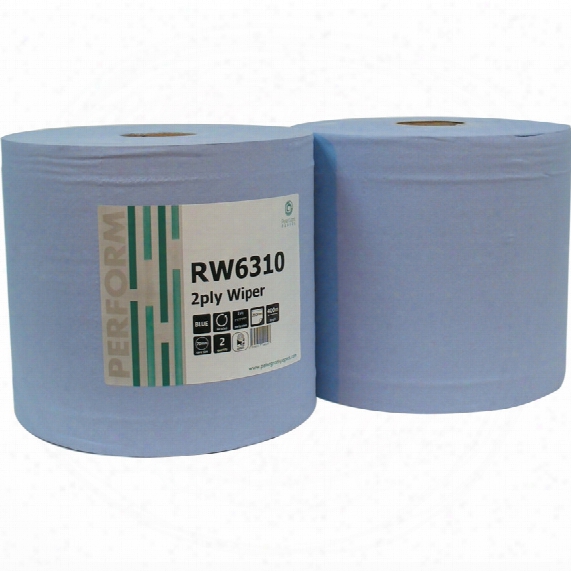 Peter Grant Papers Pw2b104 2-ply Blue Wiper Rolls (2)