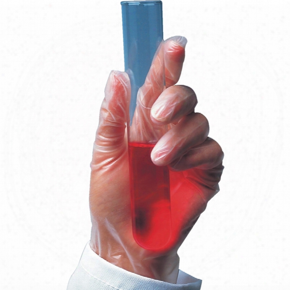 Polyco Ve100/04 Finesse Clear Vinyl Disposable Gloves - Size 9-1/2