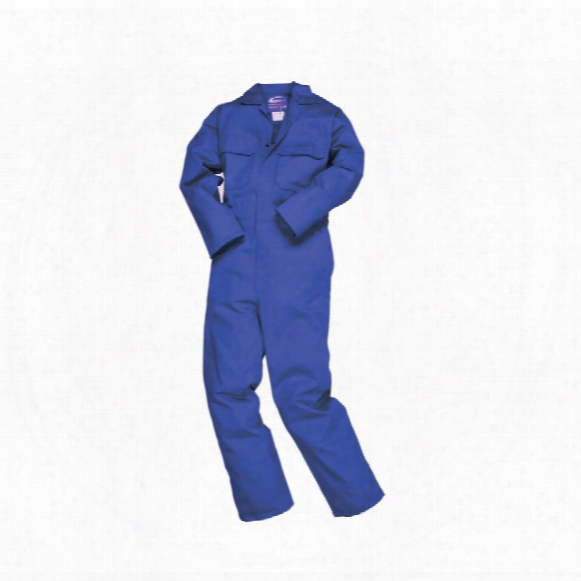 Portwest Biz1 Bizweld Flame Resistant Coverall / Boiler Suit Royal (xl) Regular Leg