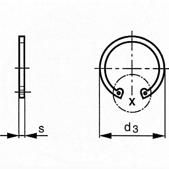 Qualfast 23mm Din 472 Internal Circlips (pack 25)