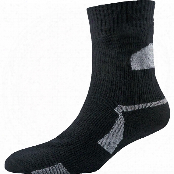 Sealskinz Ds691 Waterproof Ankle Length Sock Black/grey Lge
