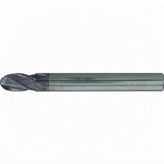 Swisstech 2.0mm St/sh 4fl Ball Nose End Mill Q-coat