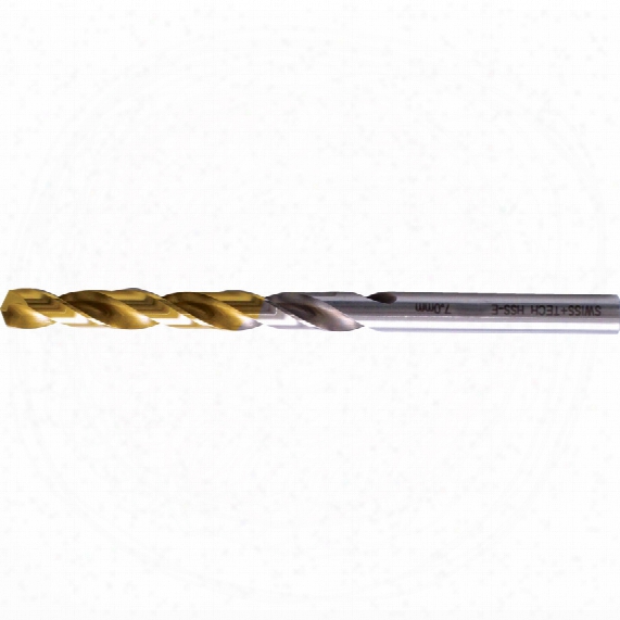 Swisstech 4.50mm Hss-cobalt H/duty Jobber Drill Tin Tipped