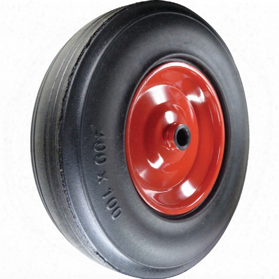 Atlas Workholders Rubber Tyre Pressed Steel Ctr 405mm-1"b Wheel