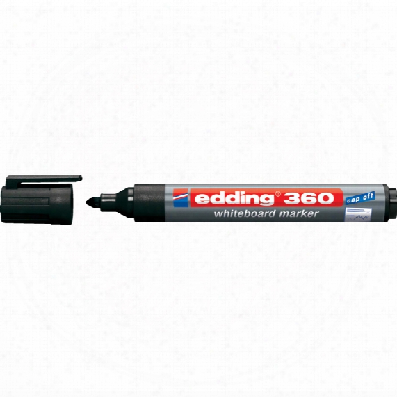 Edding E-360 Drywipe Marker Bullet Tip Black (pk-10)