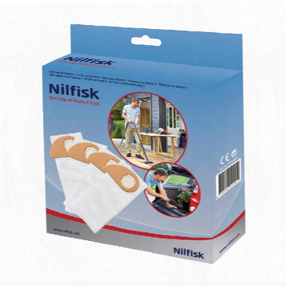 Nilfisk Alto 81943048 Bags To Suit Buddy Ii (pk 4)