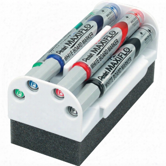 Pentel Drywipe Eraser Complete With 4 Markers