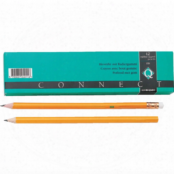 Qconnect Hb Pencils C/w Eraser Pk-12