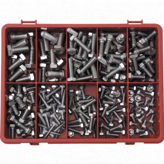 Qualfast Metric Hex Head Set Screw Kit A2 Avg-200pc
