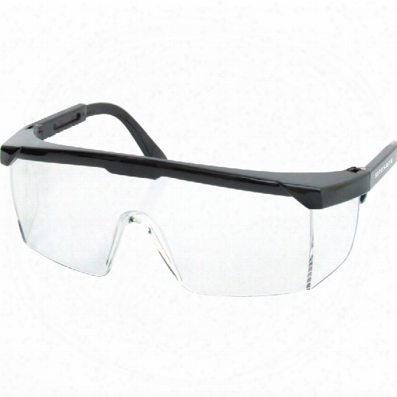 Sitesafe Saturn Black Specs Clear Lens