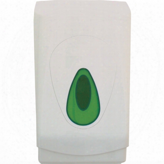 Solent Cleaning Dpft06cr White Plastic Flat Pack Tissue Dispenser