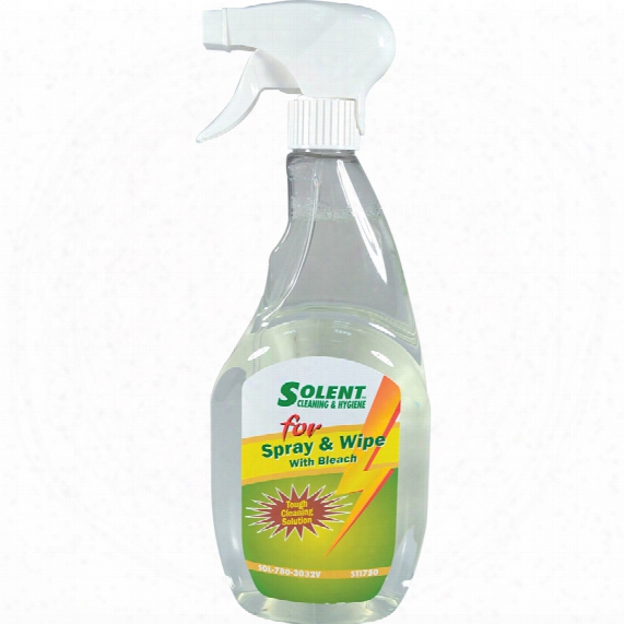 Solent Cleaning Spray & Wipe With Bleach 750ml
