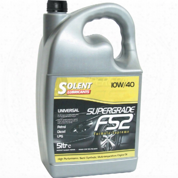 Solent Lubricants Plus 10w/40 Semi Synthetic Engine Oil 5ltr