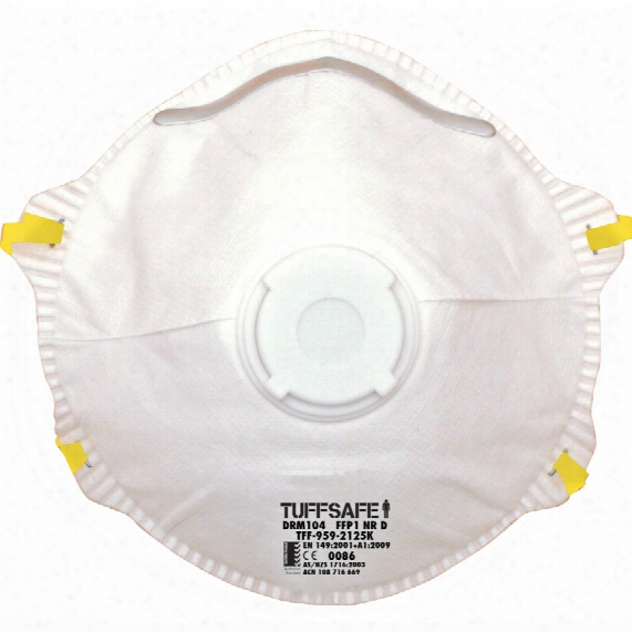 Tuffsafe Drv104 Ffp1 Valved Particulate Resp, Mask (pk-10)
