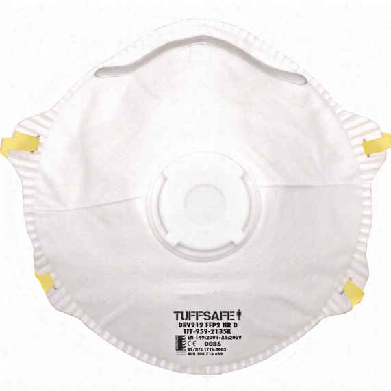 Tuffsafe Drv212 Ffp2 Valved Particulate Resp, Mask (pk-10)