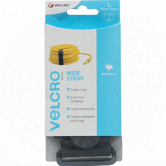 Velcro Wide Strap 50mm X 92cm X 1 Strap Black