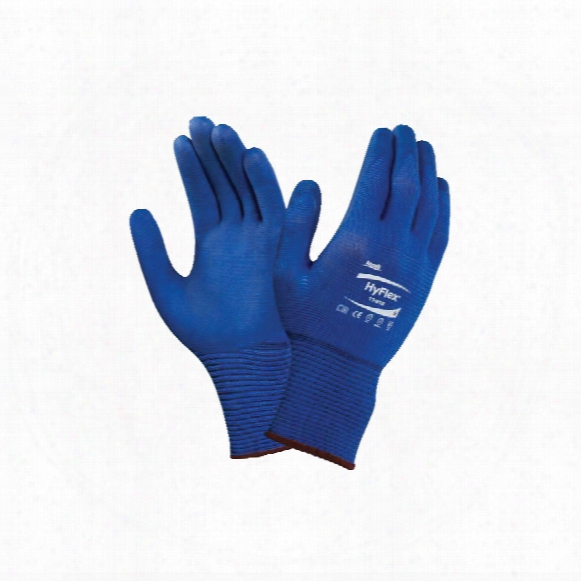 Ansell 11-818 Hyflex Fortix Palm-side Coated Blue Gloves - Size 8