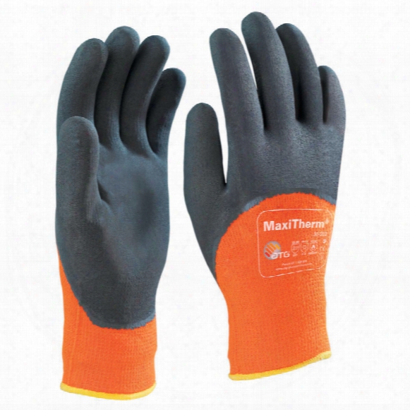 Atg 30-202 Maxitherm 3/4 Coated Orange/black Gloves - Size 9