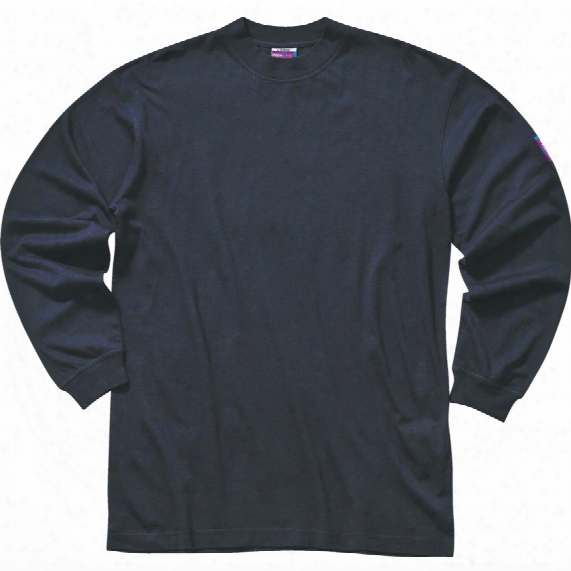 Portwest Fr11 Men's Navy T-shirt - Size L