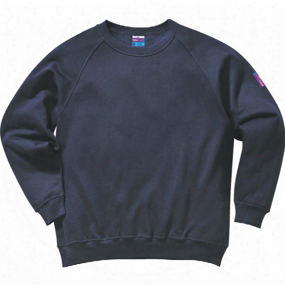 Portwest Fr12 Navy Sweatshirt - Size L