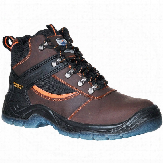 Portwest Fw69 Steelite Mustang Brown Safety Boots - Size 7