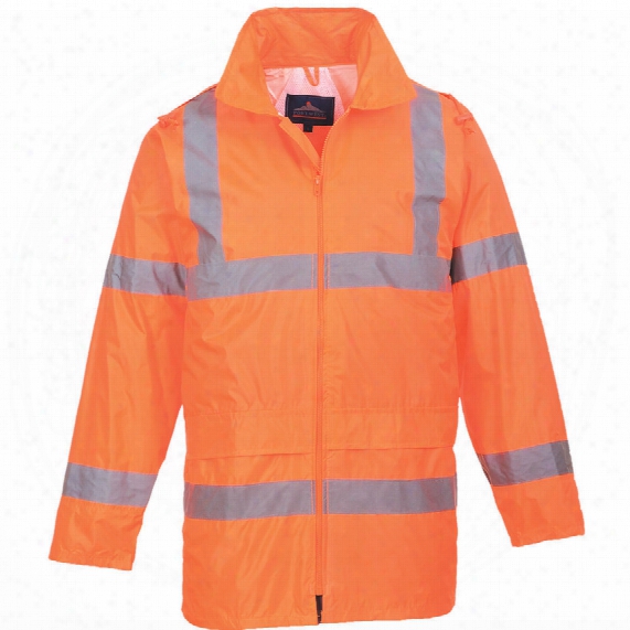 Portwest H440 Hi-vis Rain Jacket Orange Large