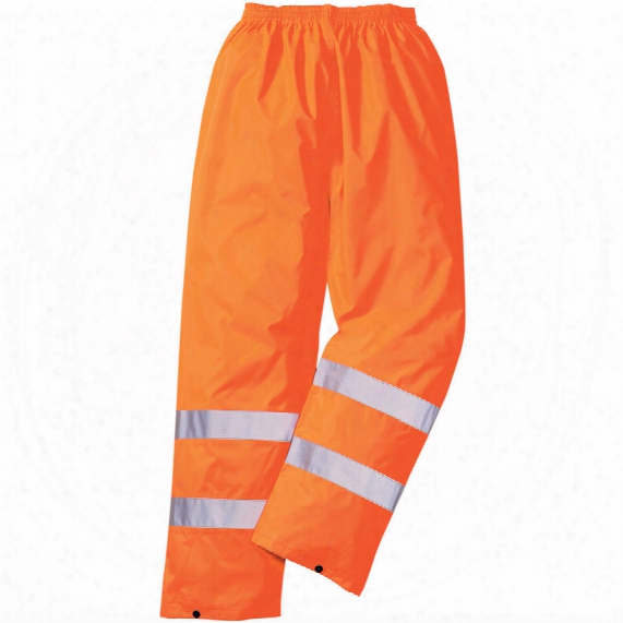 Portwest S480 Hi-vis Traffic Trousers Orange Small