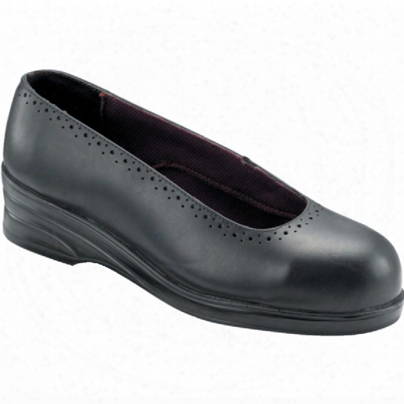 Psf Black Ladies Court Shoe Size 7-340
