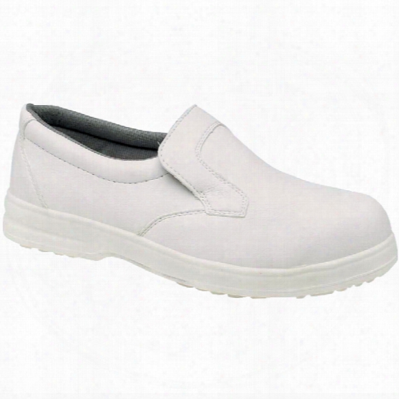 Psf Microfibre Slip-on Shoe White Size 3-w322