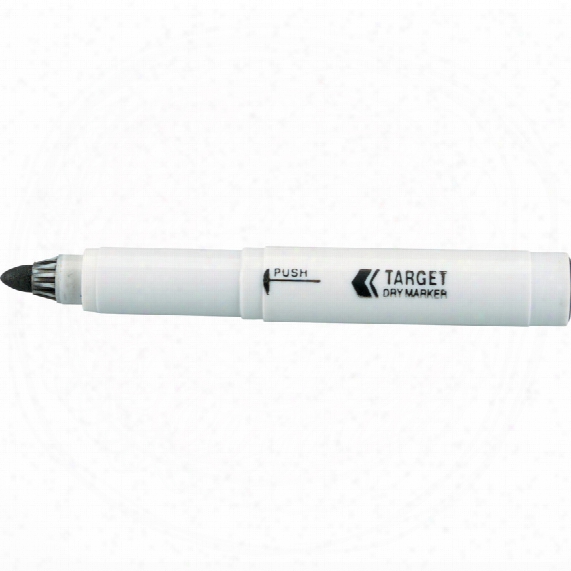 Qconnect Drywipe Marker-black Bullet Tipped (single)