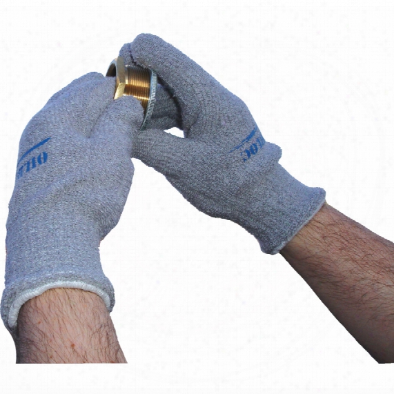 Skytec Sky07 Houston Oilbloc Fully Coated Grey Terry Gloves - Size 8