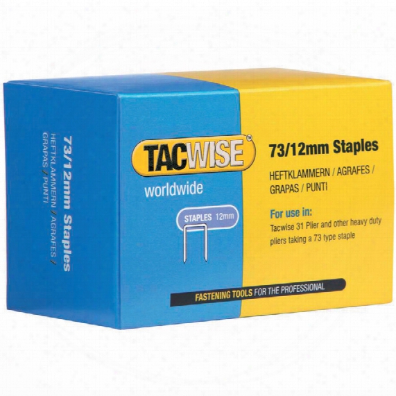 Tacwise 73/12mm Staples (box-5000)