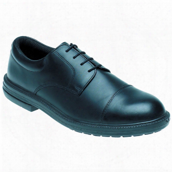 Toesavers Black Leather Safety Shoe D/d Sms Size 7-910