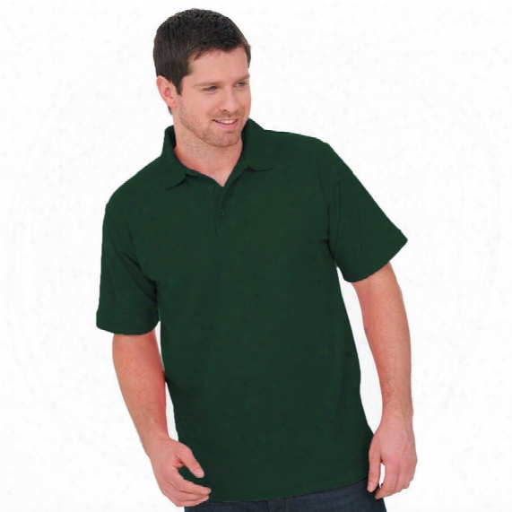 Uneek Uc101 Men's Green Polo Shirt - Size L