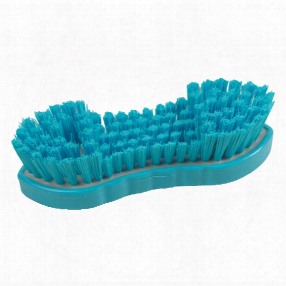 210mm Dbl Wing Stiff Poly Res-set Scrub Brush Blu